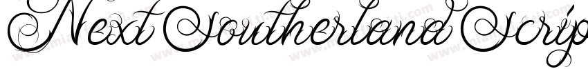 Next Southerland Script DEMO Regula字体转换